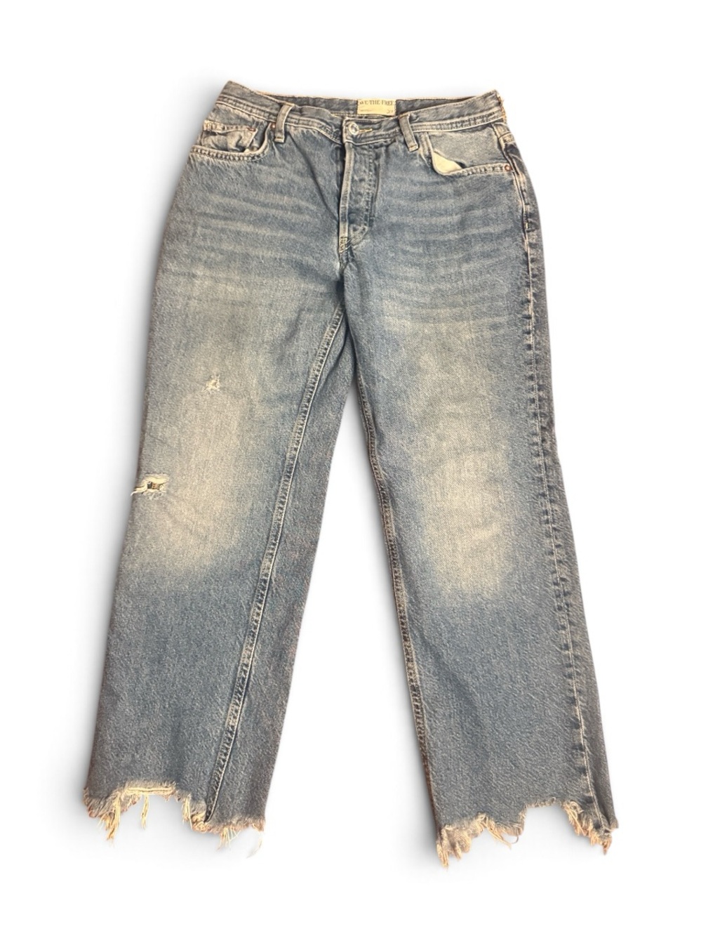We The Free Straight Leg Jeans in Blue Waist 27